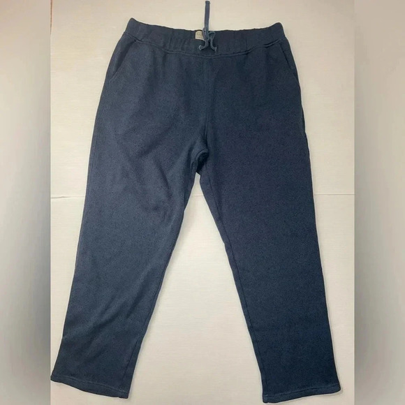 3 FOR $15 L.L. Bean Lightweight Sweater Fleece Blue Marled Pants Size XL - Picture 2 of 9